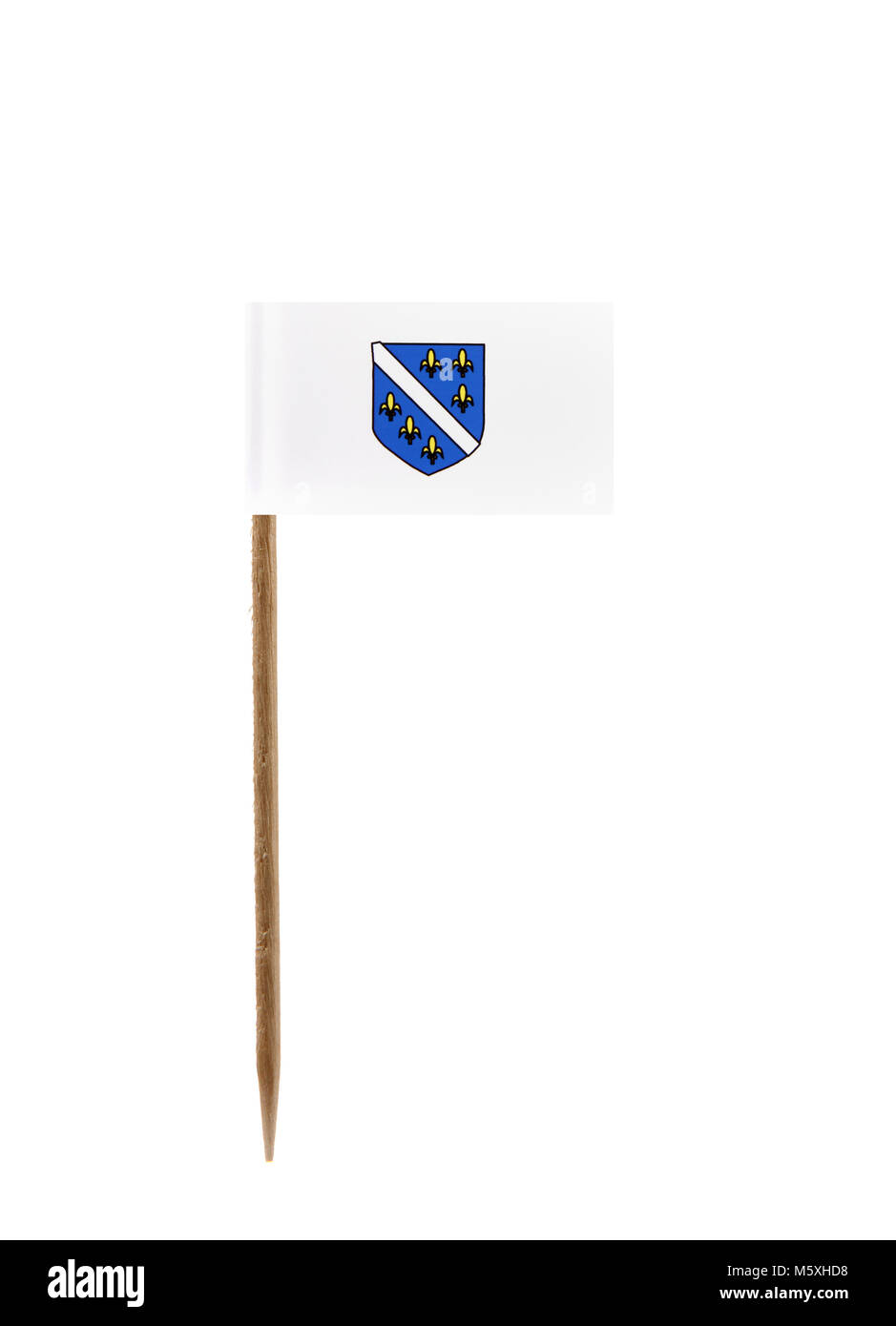 Dent avec un petit drapeau de la Bosnie-Herzégovine Banque D'Images