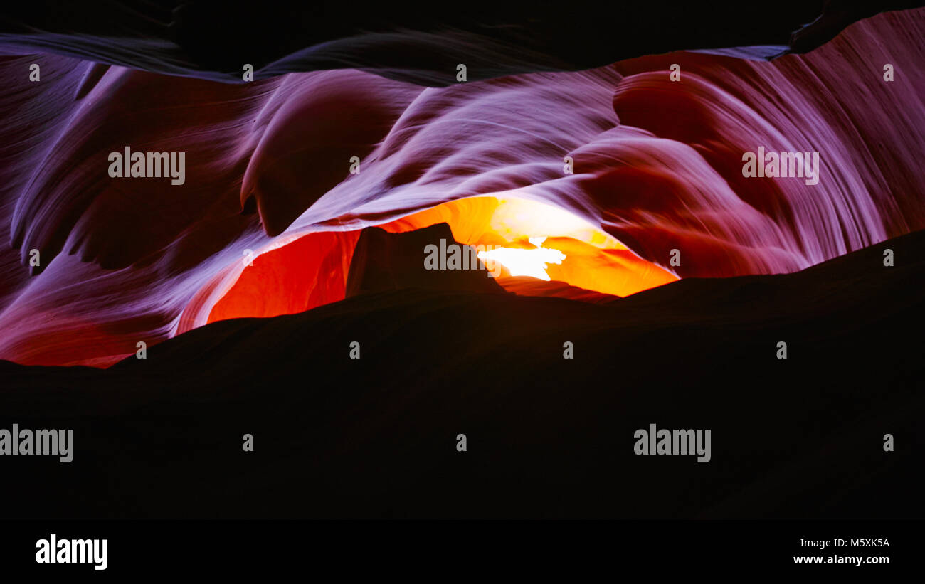 De belles formations rocheuses dans Antelope Canyon, Arizona Banque D'Images