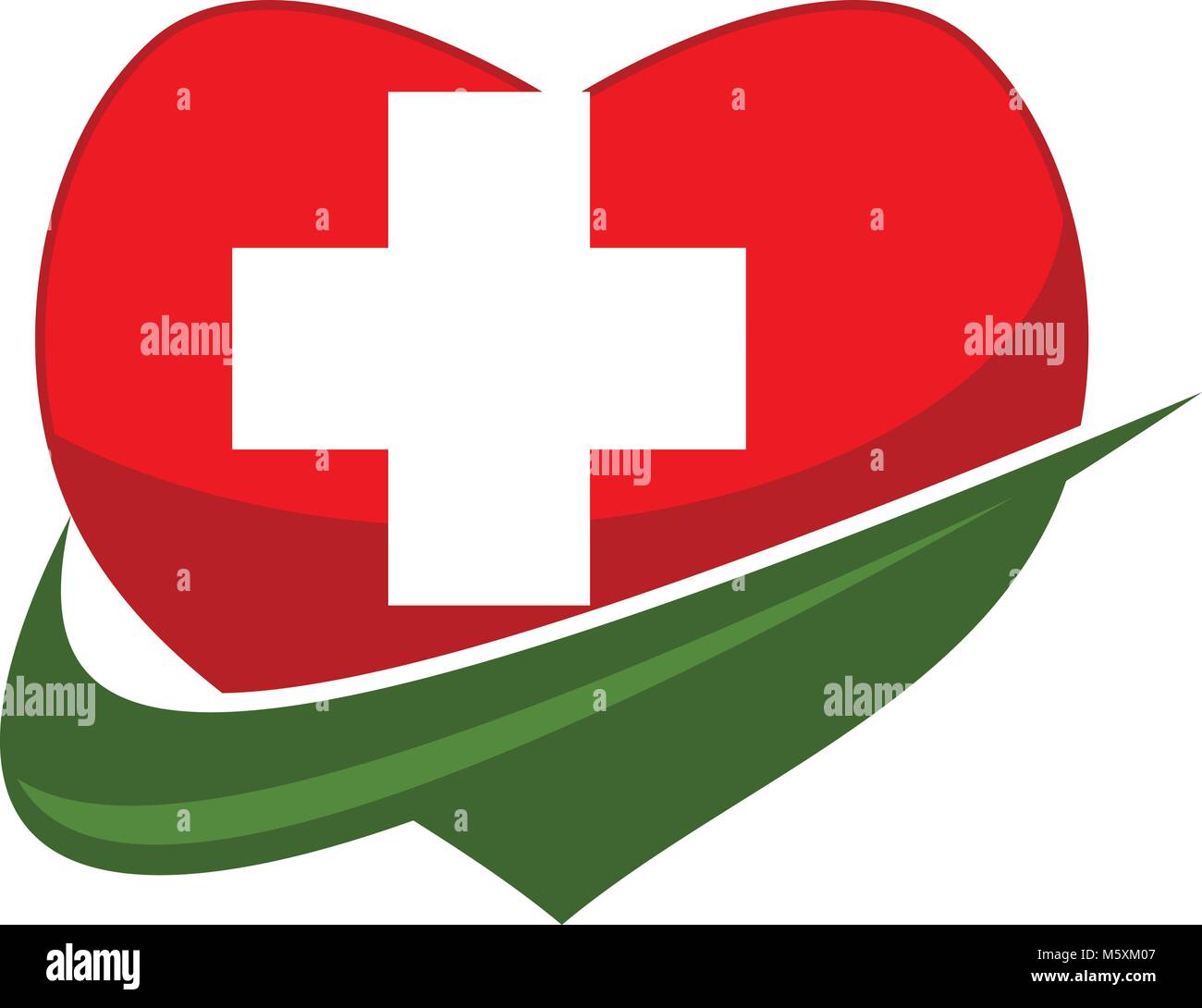 Logo coeur médical vecteur modèle de conception Illustration de Vecteur