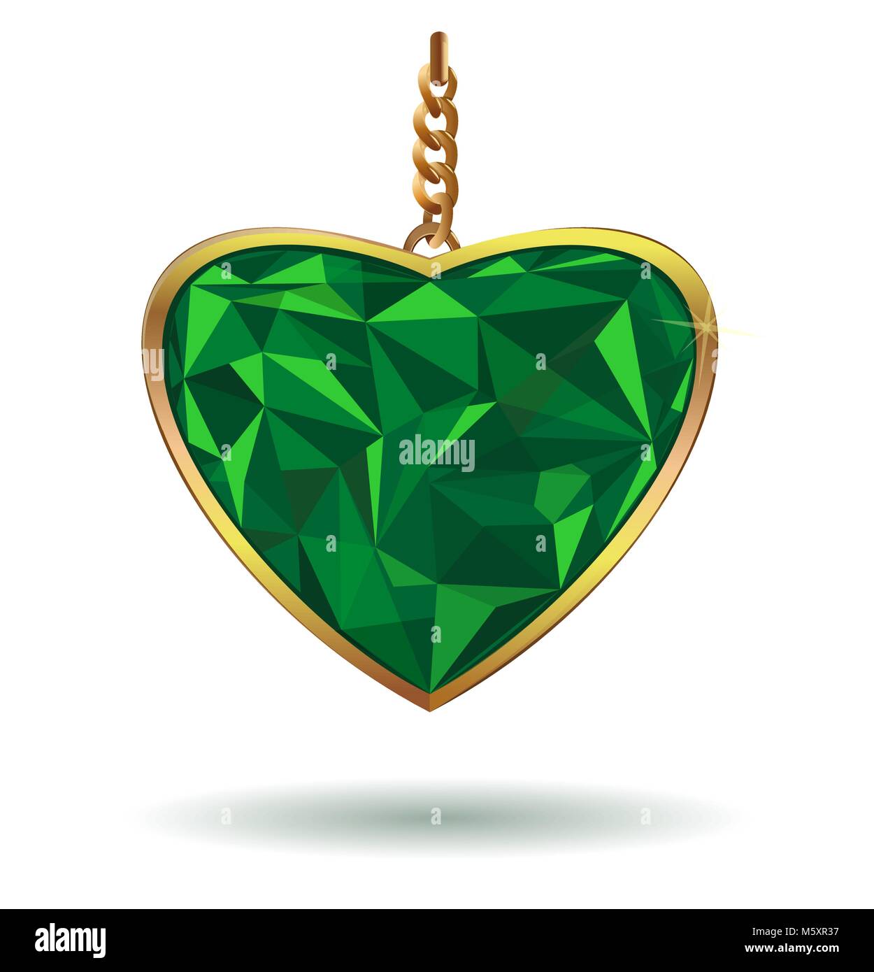 Coeur D Amour De Pierre Precieuse Emeraude Coeur D Emeraude Dans Un Cadre D Or Element De Design Mignon Symbole De L Amour Briller De Luxe Pierre Precieuse Emeraude Vector Illustration Image Vectorielle Stock Alamy