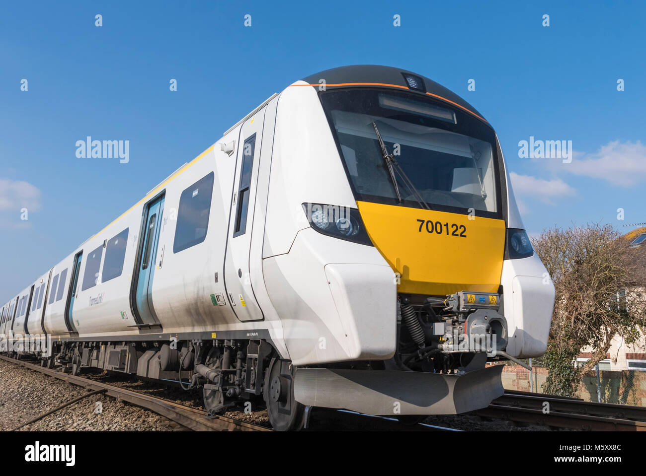 Classe 700 Siemens Electric train Thameslink, un nouveau train de la hi-tech au service du réseau Thameslink dans le sud de l'Angleterre, Royaume-Uni. Rtm. Govia. Banque D'Images