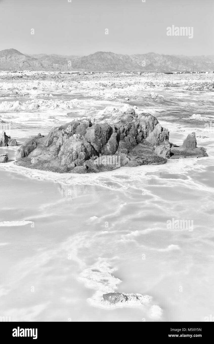 Dans l'Afrique de l'Éthiopie de danakil dépression volcanique de dallol Banque D'Images