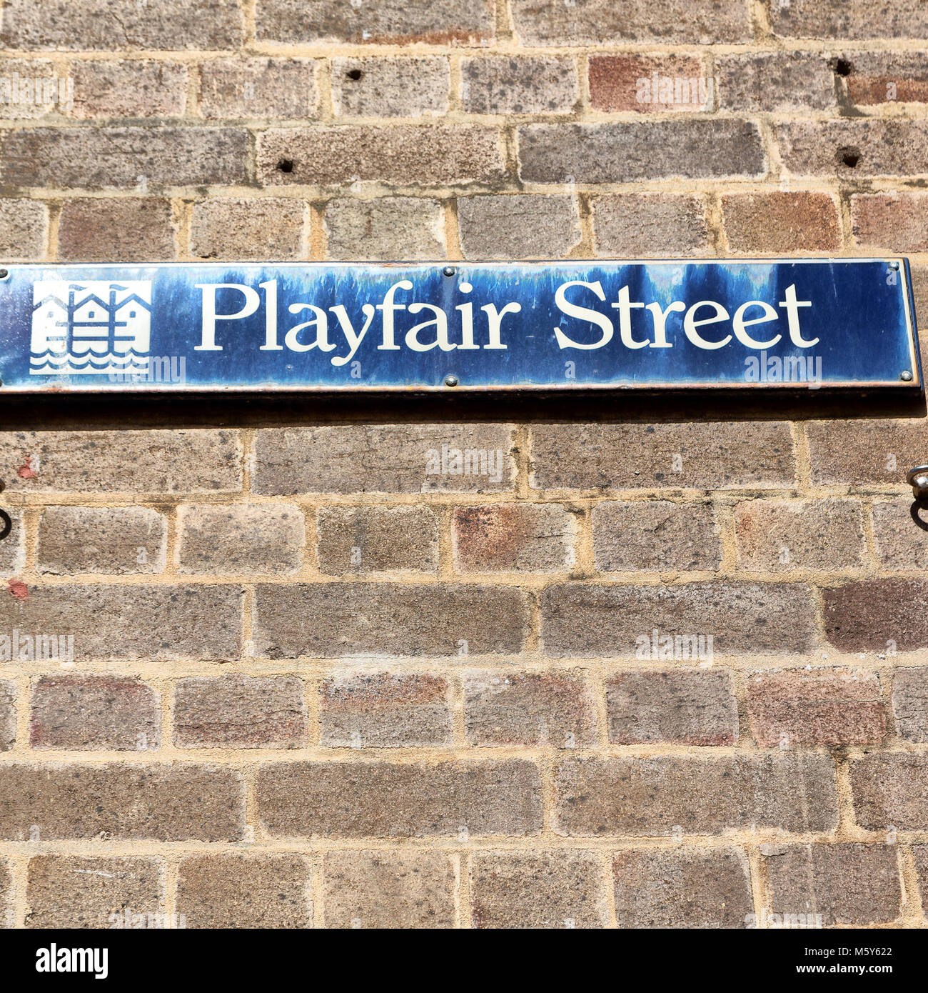 Sidney en Australie le signe de playfair street dans le mur Banque D'Images