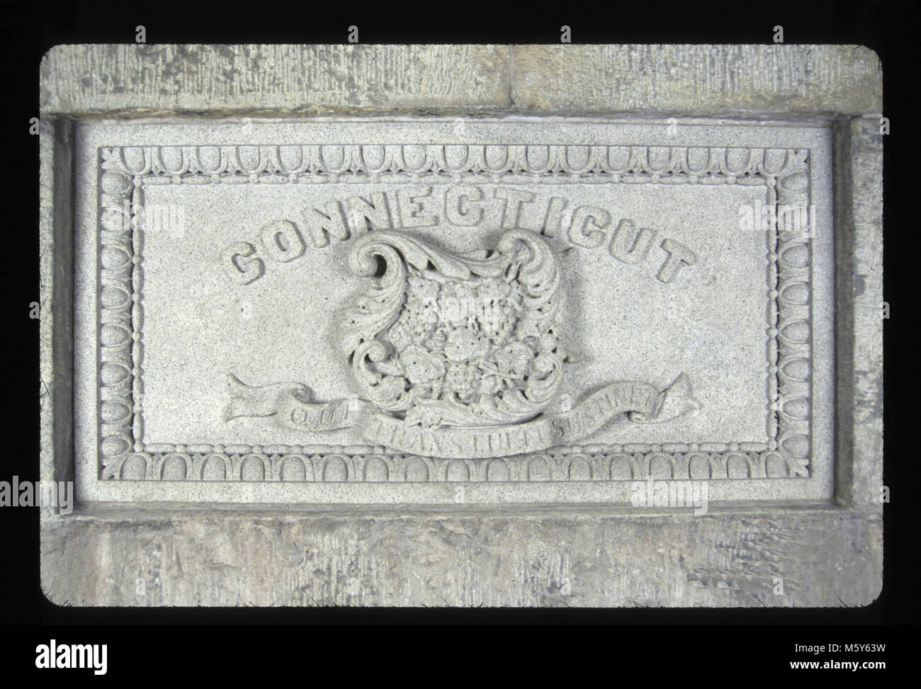 Virginia Niveau : 70-ft donateur : État du Connecticut Dates : 1914/1914 matériel original : granit Dimensions : 2' x 4' Sculpteur/Carver : pas connu inscription initiale : Connecticut [abbr.] Banque D'Images