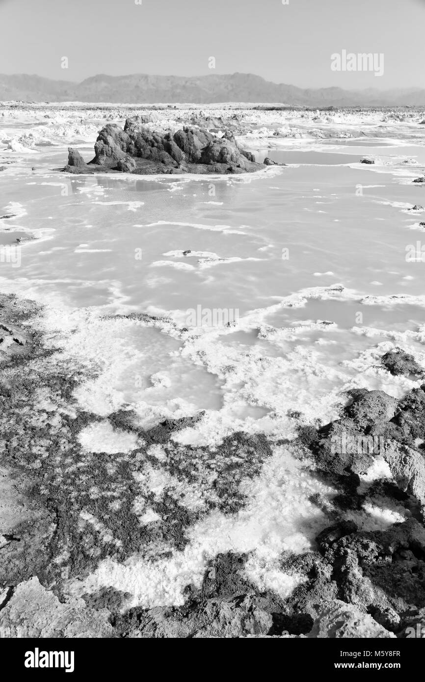 Dans l'Afrique de l'Éthiopie de danakil dépression volcanique de dallol Banque D'Images