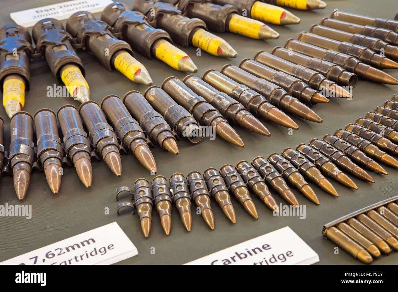 Sur l'affichage des munitions dans le Musée des débris de guerre à Ho Chi Minh City Vietnam Banque D'Images