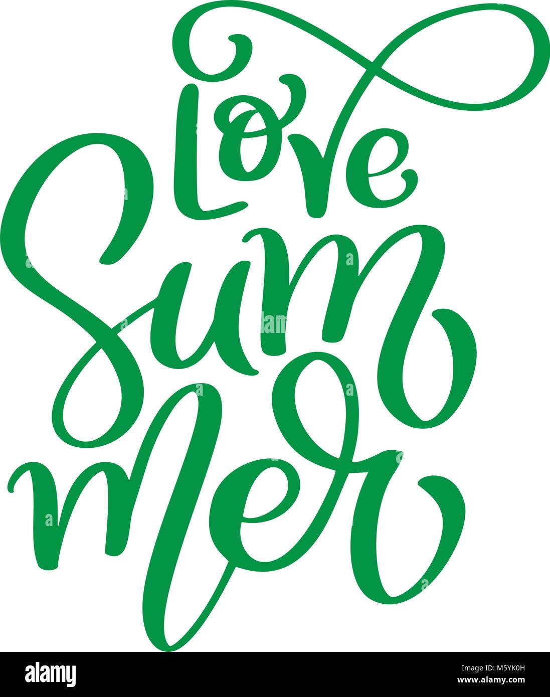 Love lettrage dessiné à la main logo vector illusrtation, lettrage calligraphie moderne sur texte blanc. Vector illustration vectorielle stock Illustration de Vecteur