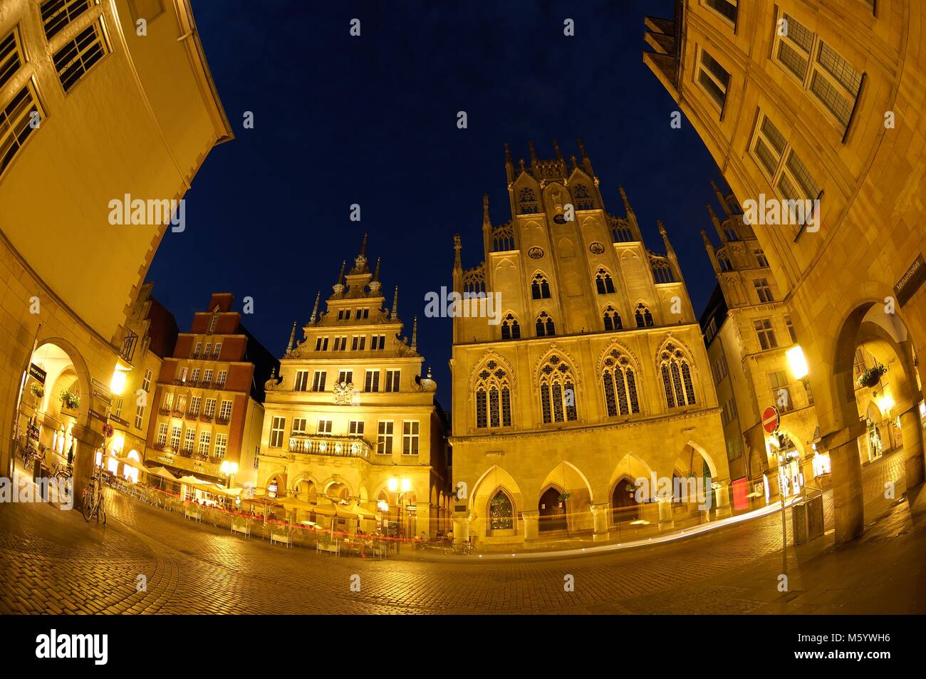 Place Prinzipalmarkt à Münster Banque D'Images