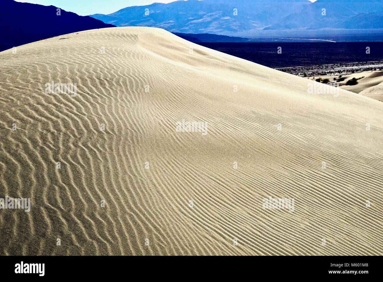 Close up de dunes de sable à Mesquite Appartements en Californie Banque D'Images