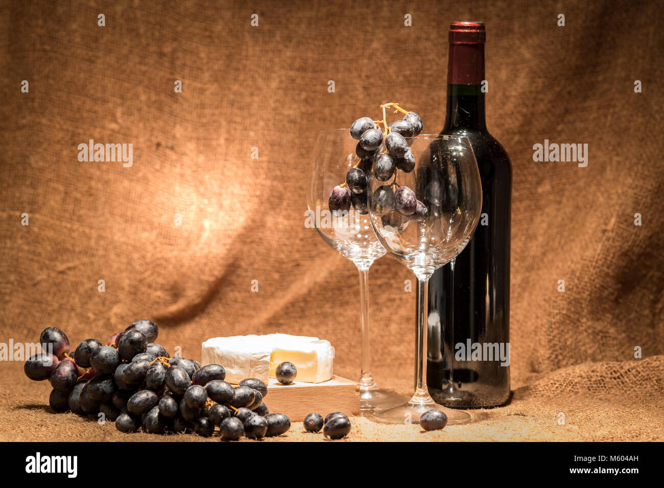 Vin rouge parfaitement Banque D'Images