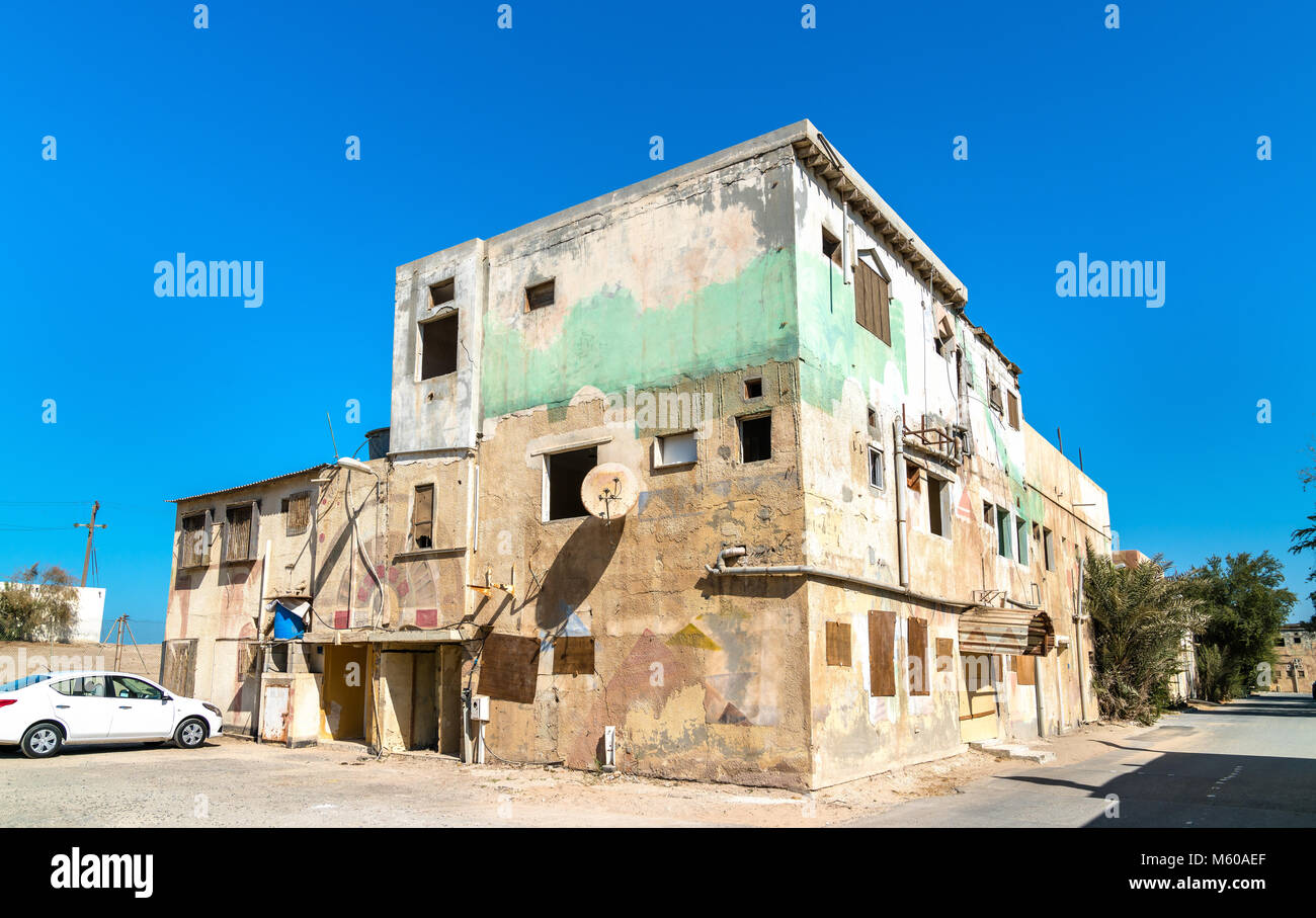 Maison ancienne dans village Al Qala, Bahreïn Banque D'Images