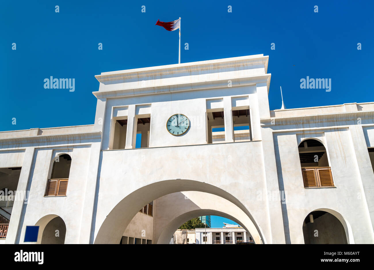 Bab Al Bahreïn, une porte de la ville historique de Manama, capitale de Bahreïn Banque D'Images