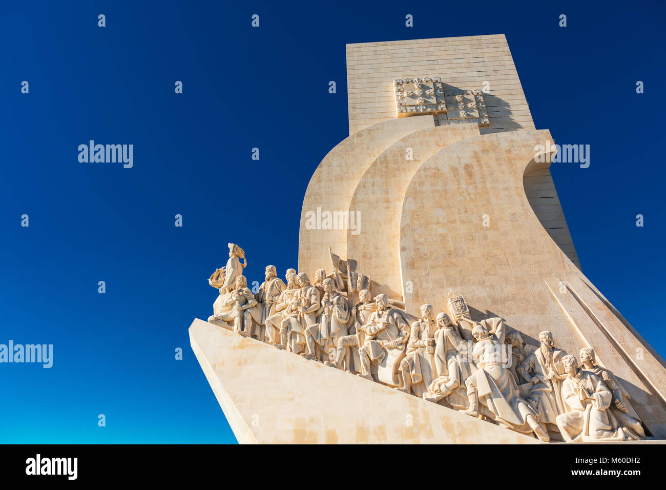 Détail du célèbre monument des Découvertes à Belem de Lisbonne, Portugal. Banque D'Images