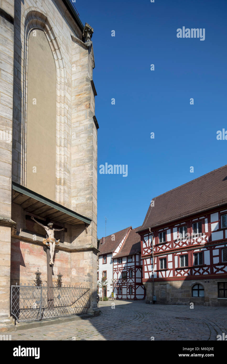 Martinskirche, ou de Saint Martin's Church, Forchheim, Bavière, Allemagne Banque D'Images