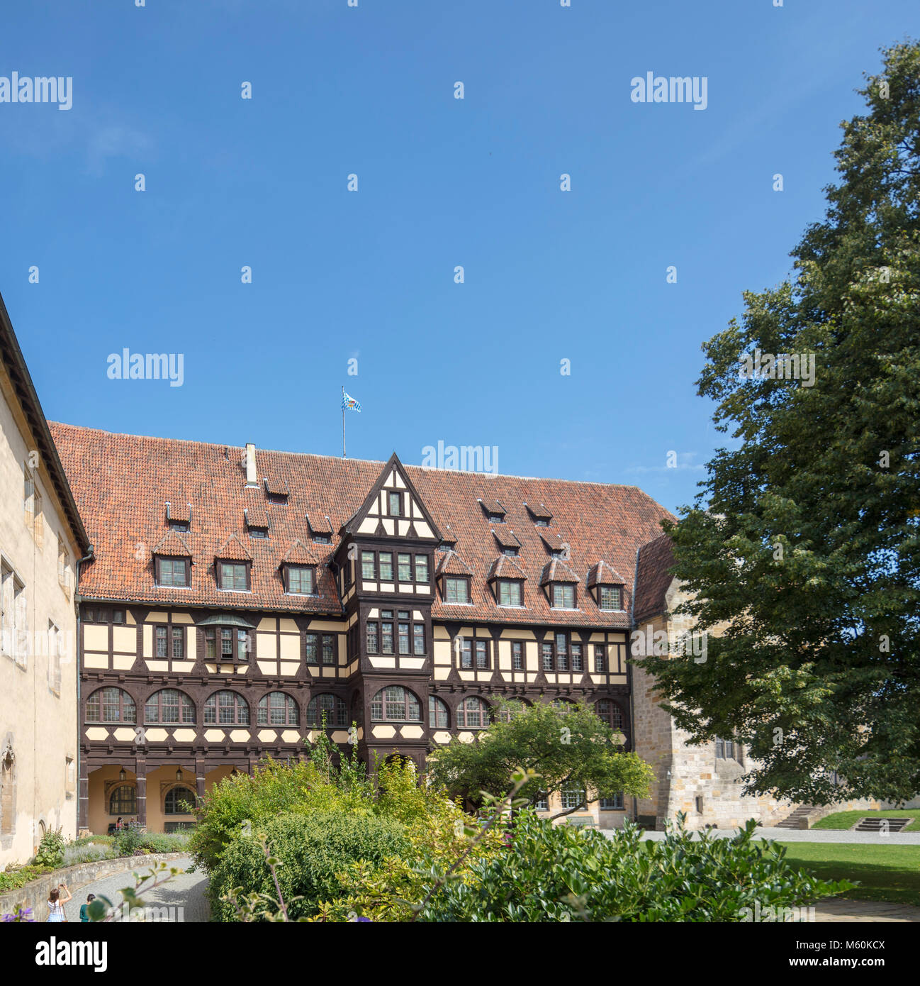 La veste Coburg Coburg, ou forteresse, Haute-Franconie, Bavière, Allemagne Banque D'Images