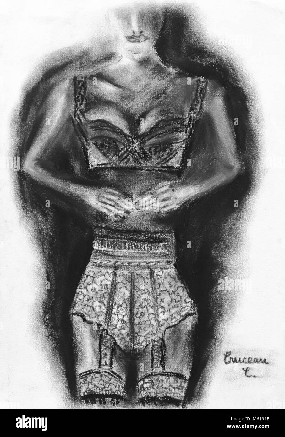 Peinture sur toile Banque D'Images