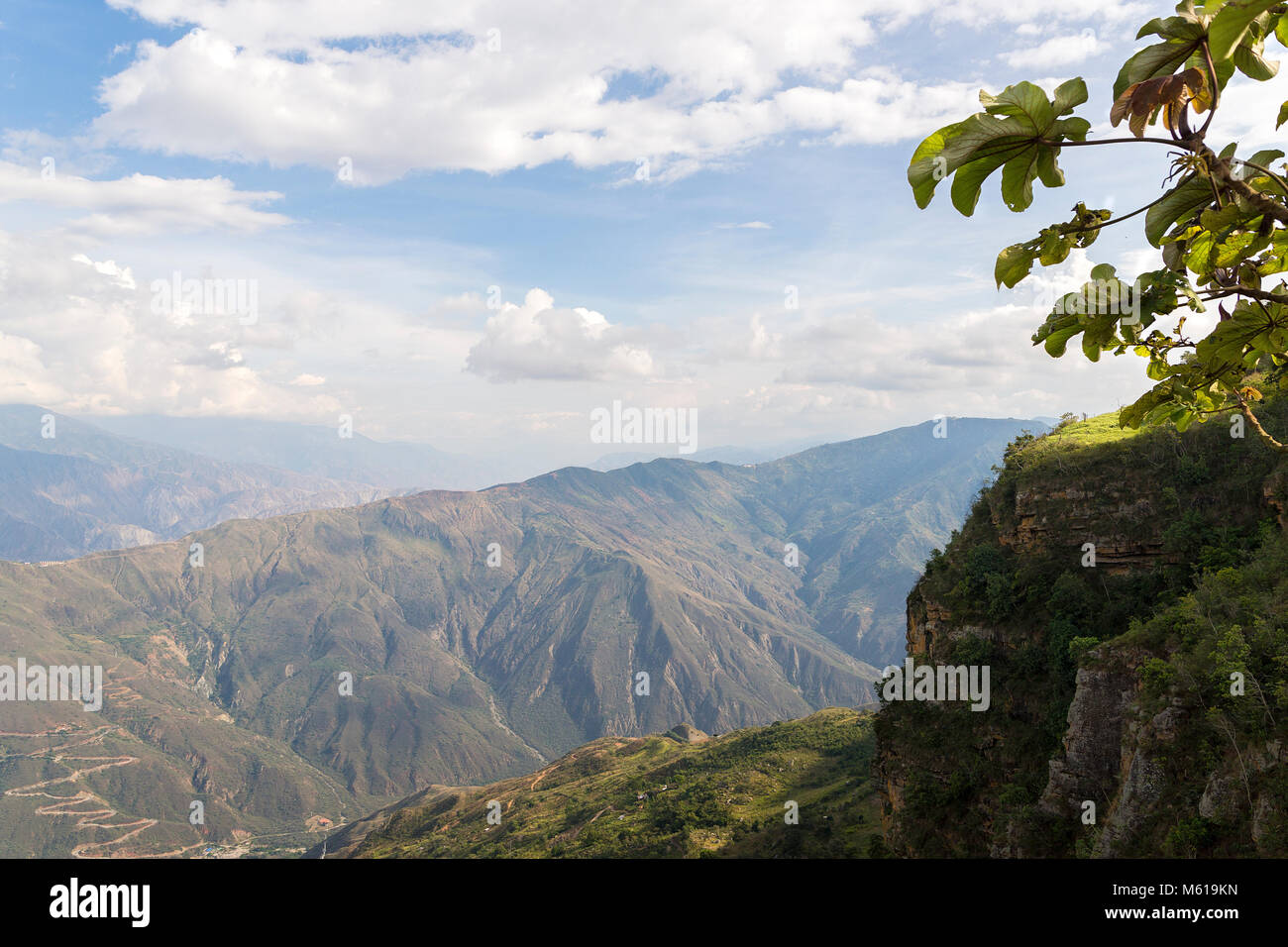 Balade autour du Parc National Chicamocha en Colombie Banque D'Images