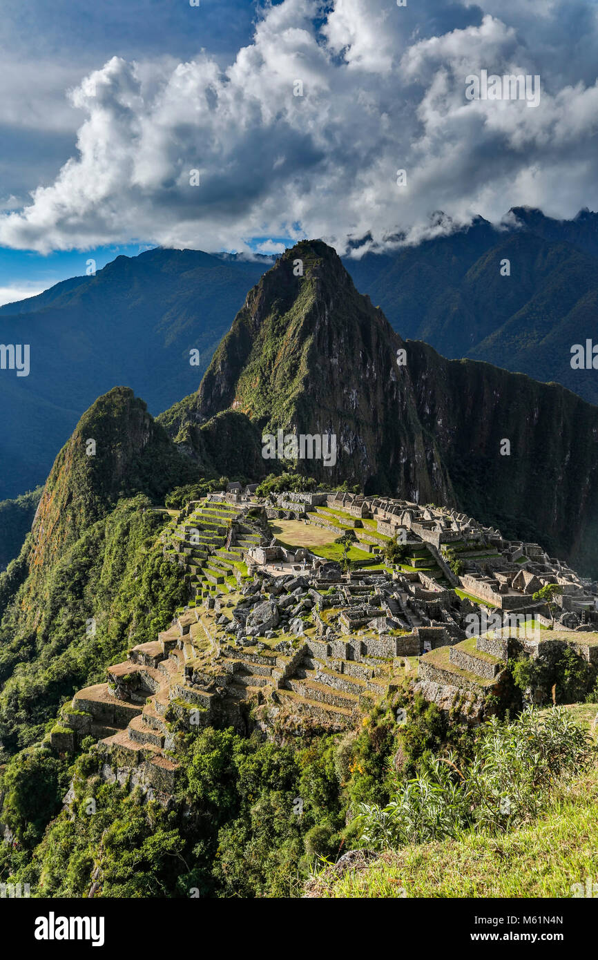 Ruines de Machu Picchu, Cusco, Pérou Banque D'Images