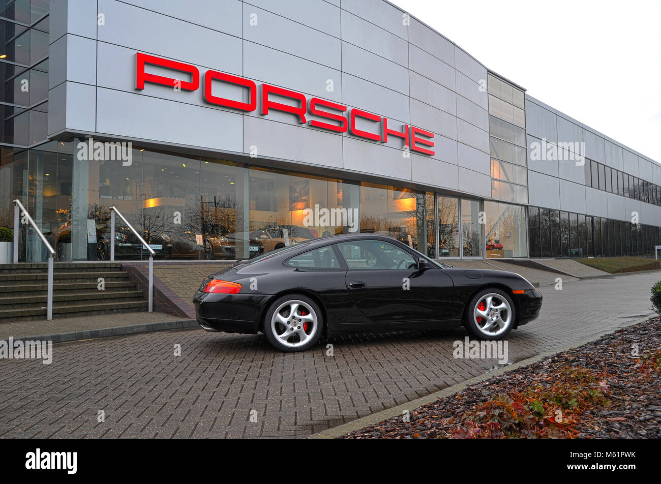 1997 Porsche 996 911 forme du moteur arrière voiture de sport allemande Banque D'Images