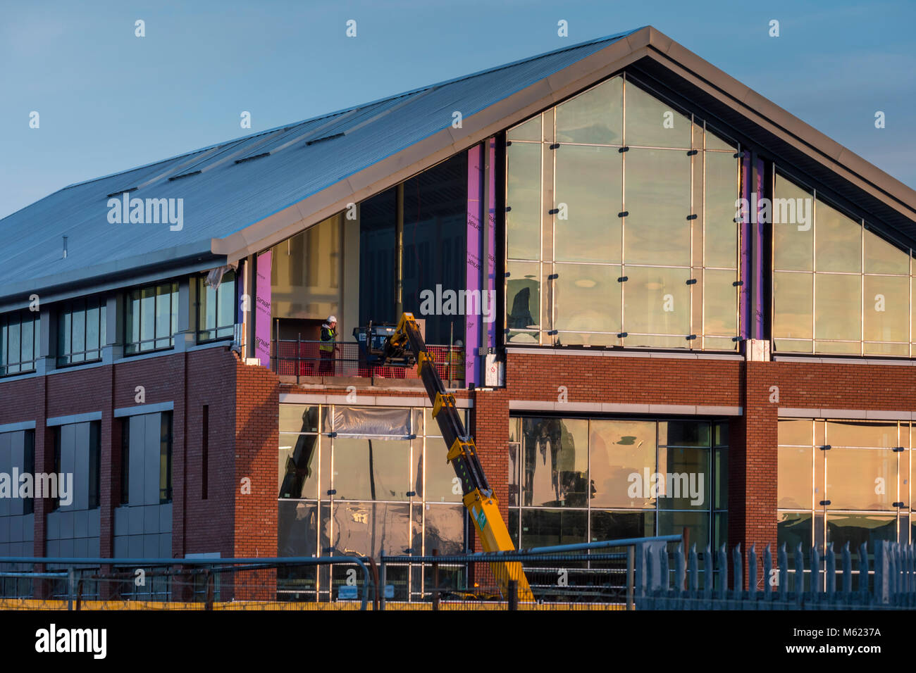 De nouveaux travaux de sa1 Swansea Swansea Marina développement West Glamorgan Wales Banque D'Images