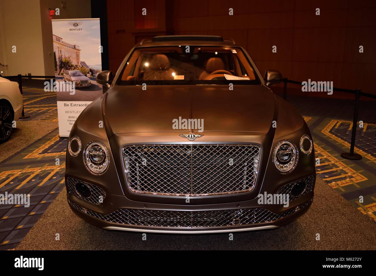 2016 Bentley SUV Bentayga Washington DC Autoshow Banque D'Images