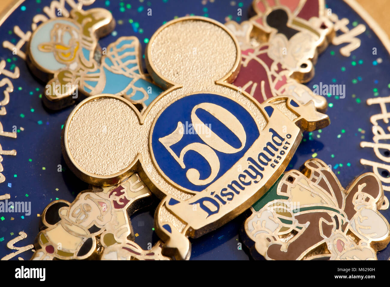 Souvenir du 50e anniversaire de Disneyland - USA Banque D'Images