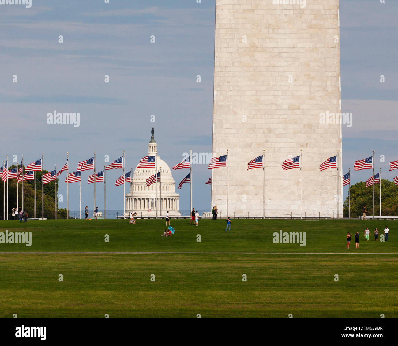 Le Capitole et le Washington Monument - Washington, DC USA Banque D'Images