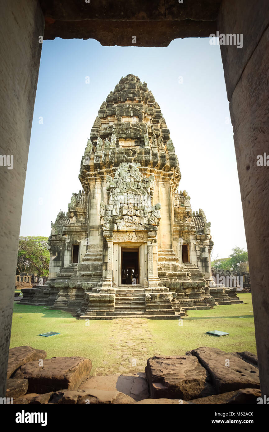 Prasat Hin Phimai, Phimai Historical Park dans la province de Nakhon Ratchasima, Thaïlande. Banque D'Images