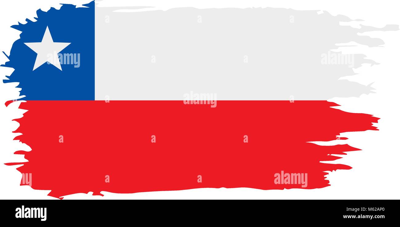 Drapeau du Chili, vector illustration Illustration de Vecteur
