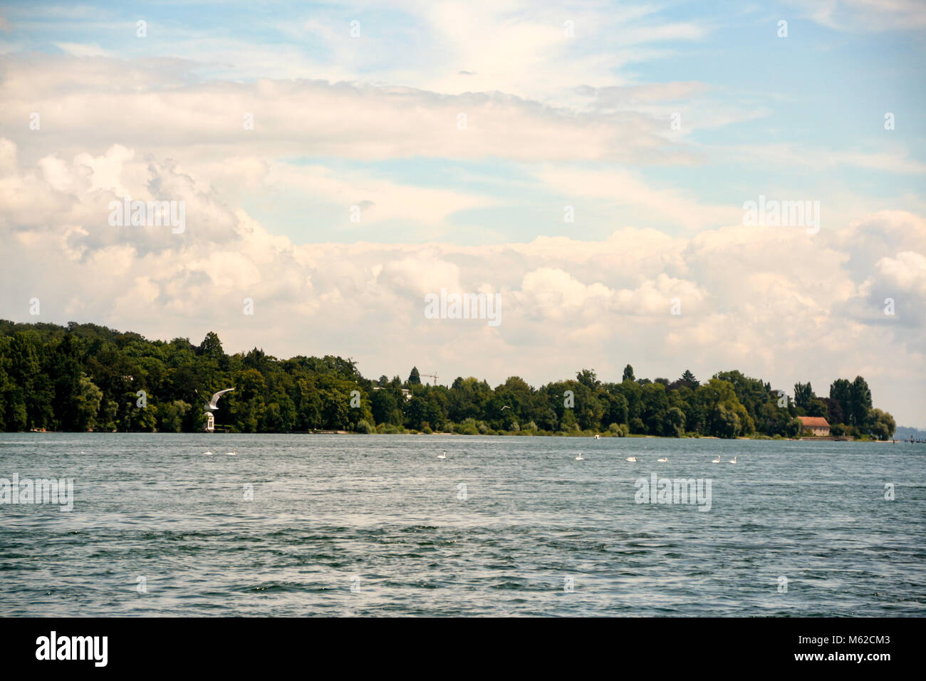 Le lac de Constance en Allemagne Bodensee Banque D'Images