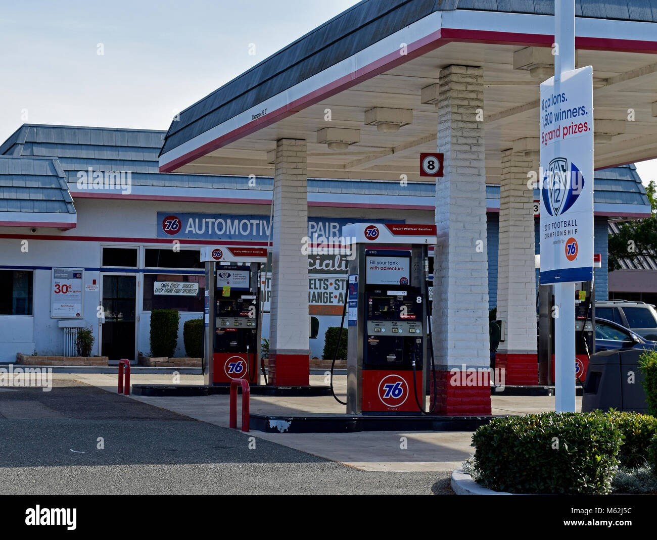 76 Union Gas Station, Californie Banque D'Images