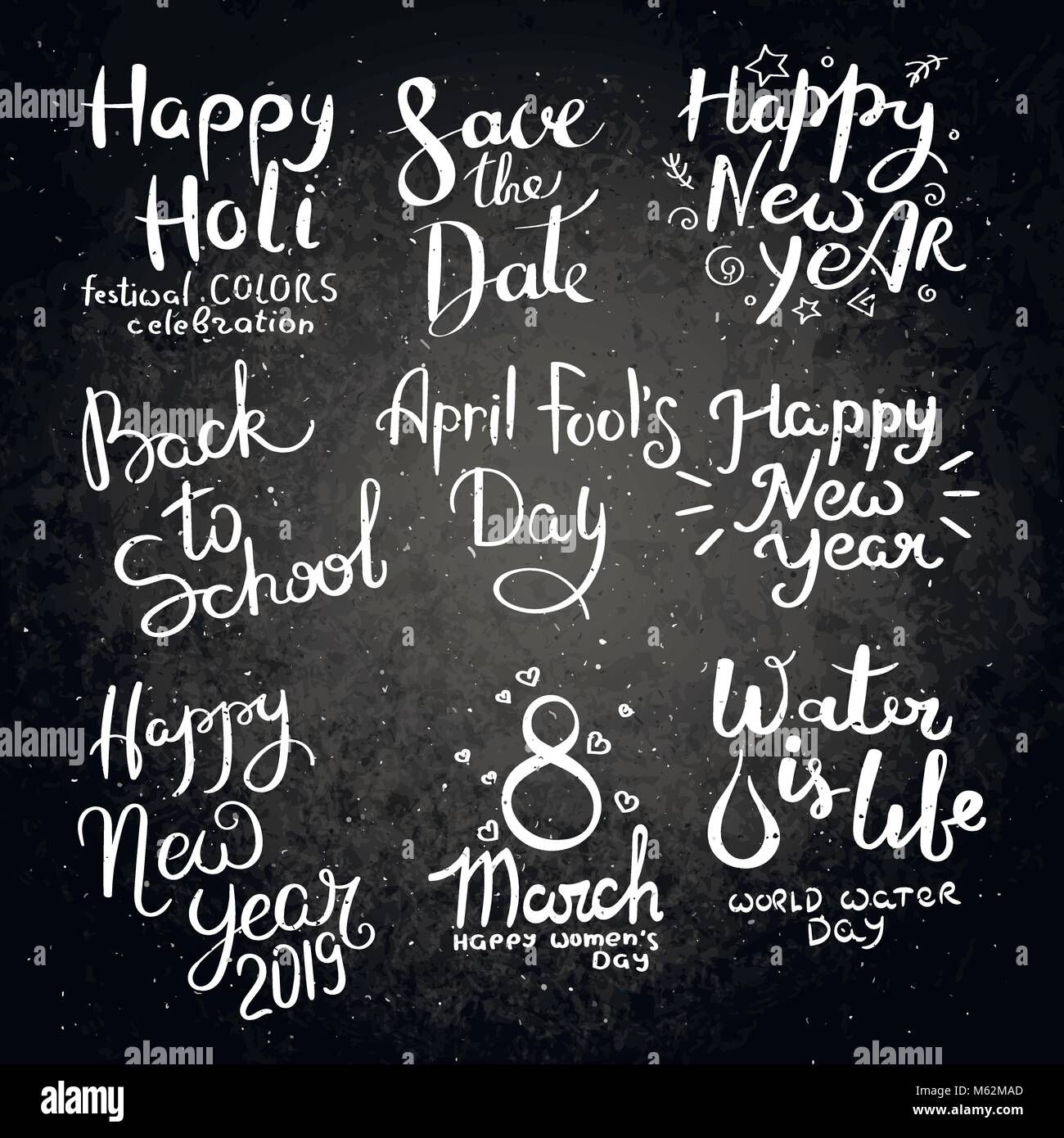 Maison de collection. Jeu de hand drawn vector phrases lettrage. Décor moderne calligraphie motivant pour mur, affiches, gravures, cartes, t-shirts et d'Othe Illustration de Vecteur