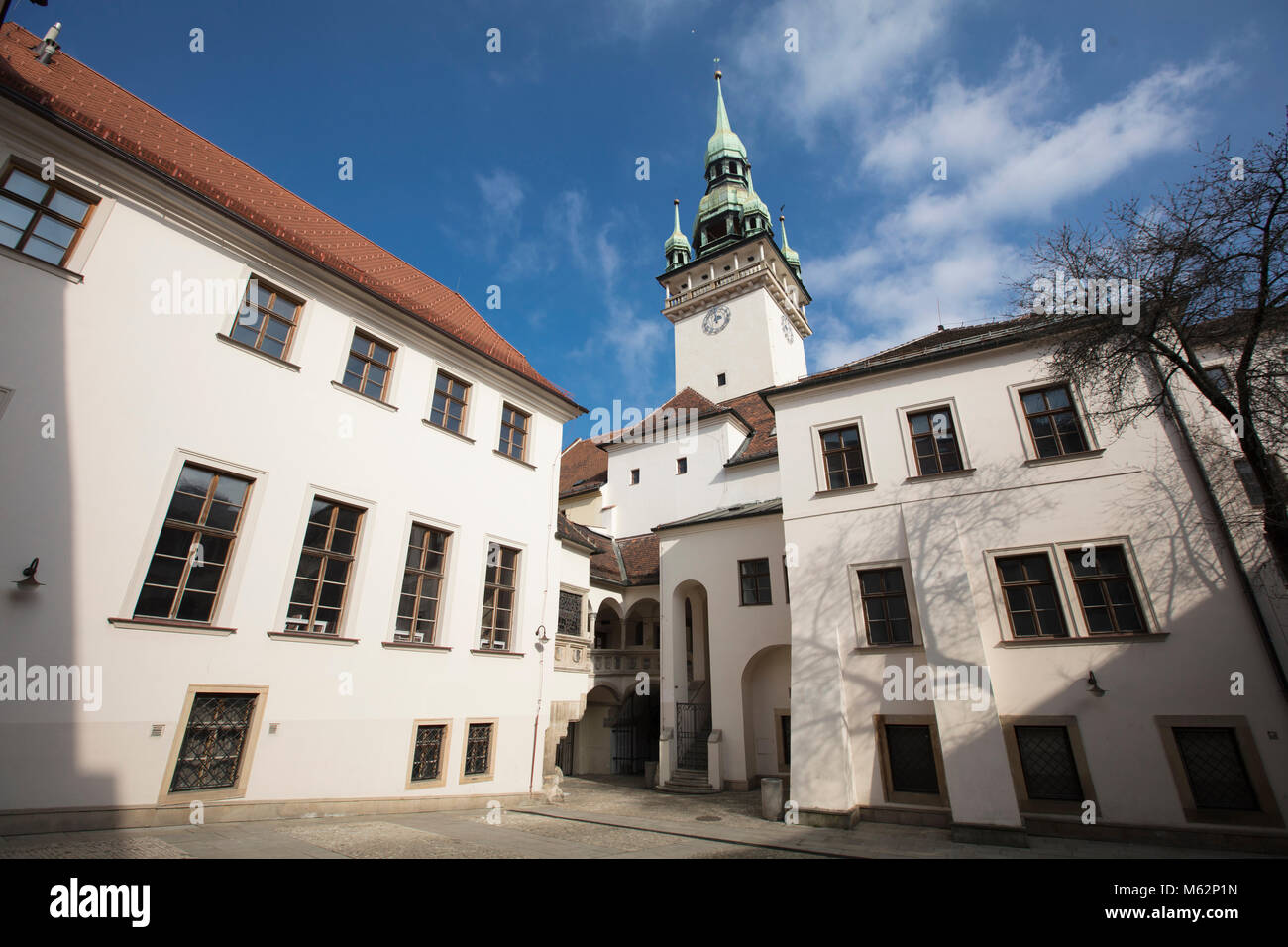 L'Ancien hôtel de ville de Brno, République Tchèque, Europe - 22 Février 2018 Banque D'Images