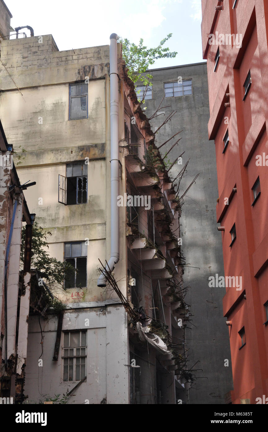 Bâtiments abandonnés Ipswich quayside Banque D'Images