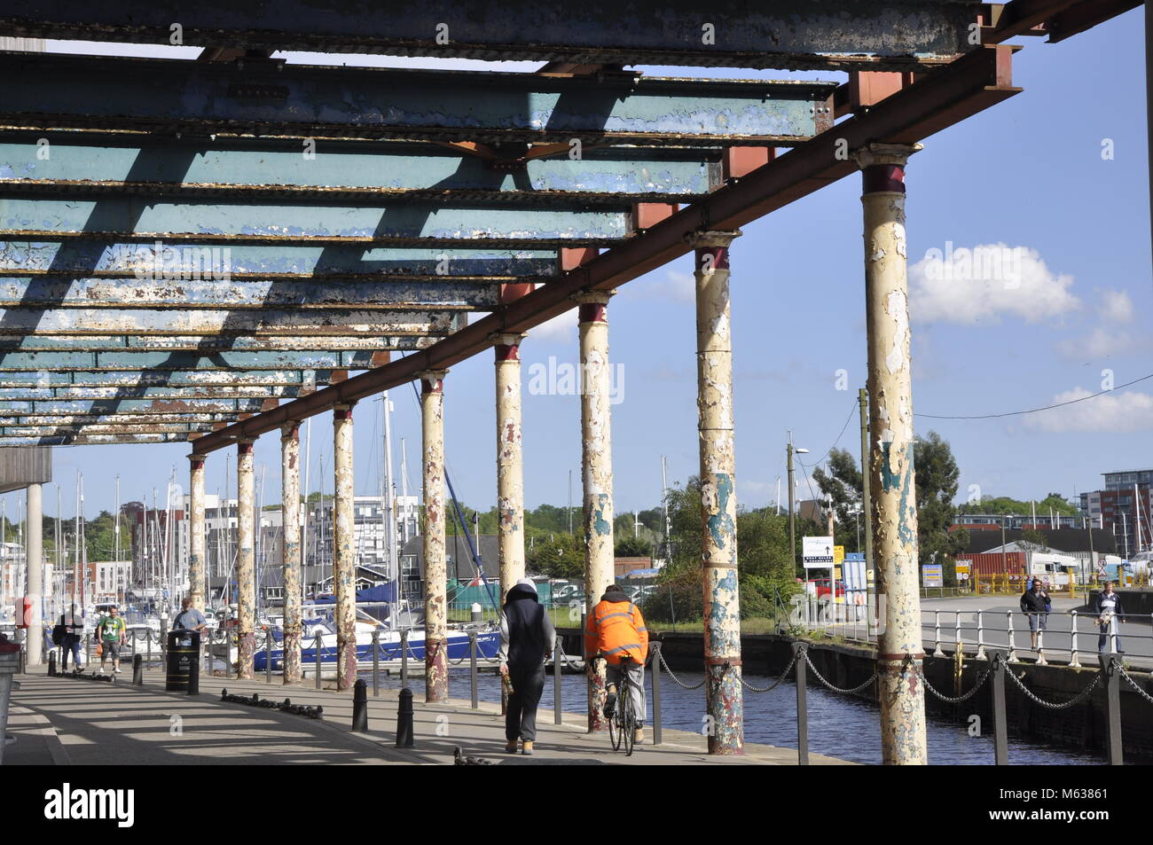 Bâtiment abandonné, Ipswich quayside Banque D'Images
