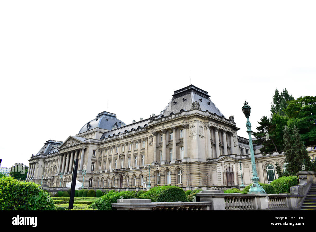 Le palais royal au centre de Bruxelles (Palais royal de Bruxelles), ancien lieu la construction a commencé en 1783 et achevé en 1934, à Bruxelles, Belgique Banque D'Images