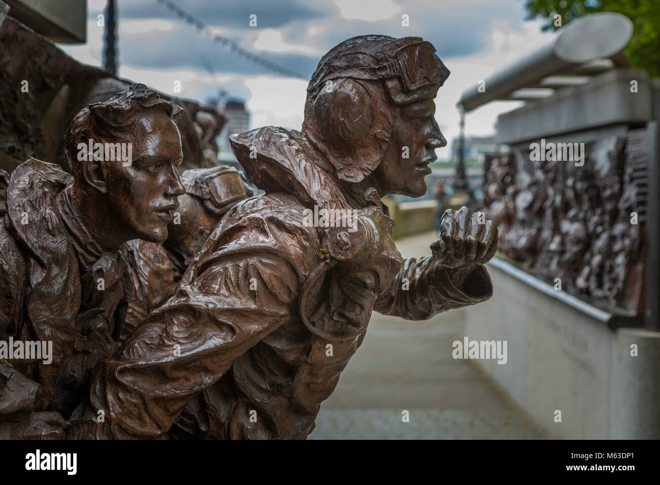 Partie de la Battle of Britain Memorial de Londres conçu par Paul Day. Banque D'Images