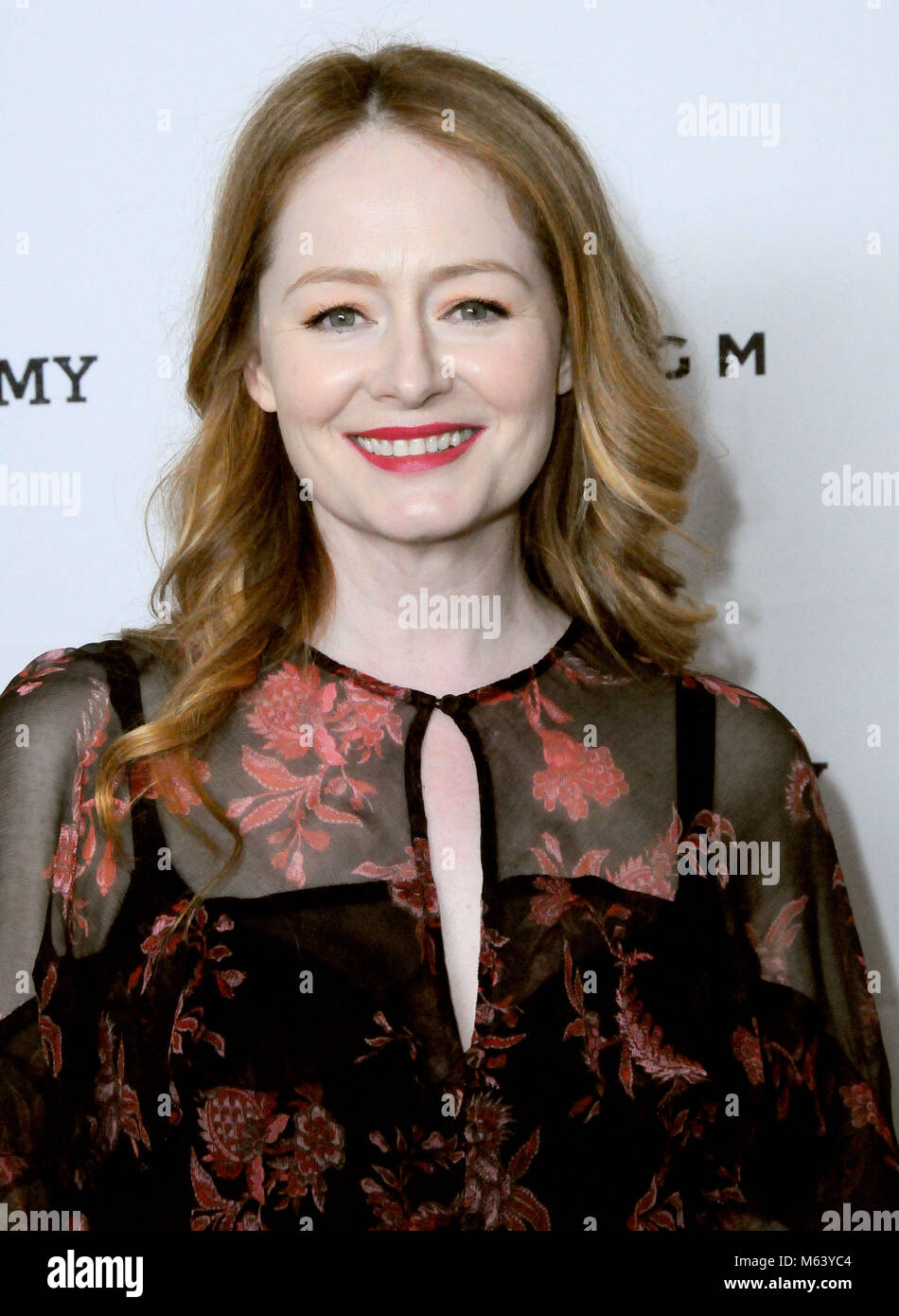 LOS ANGELES, CA - le 27 février : L'actrice Miranda Otto le Los Angeles Premiere d'Australiansinfilm Dance Academy" à la Charlie Chaplin théâtre à Raleigh Studios le 27 février 2018 à Los Angeles, Californie. Photo de Barry King/Alamy Live News Banque D'Images