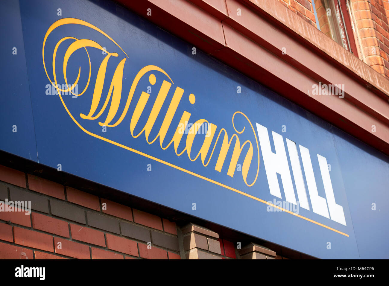 William Hill bookmaker logo office au Royaume-Uni Banque D'Images