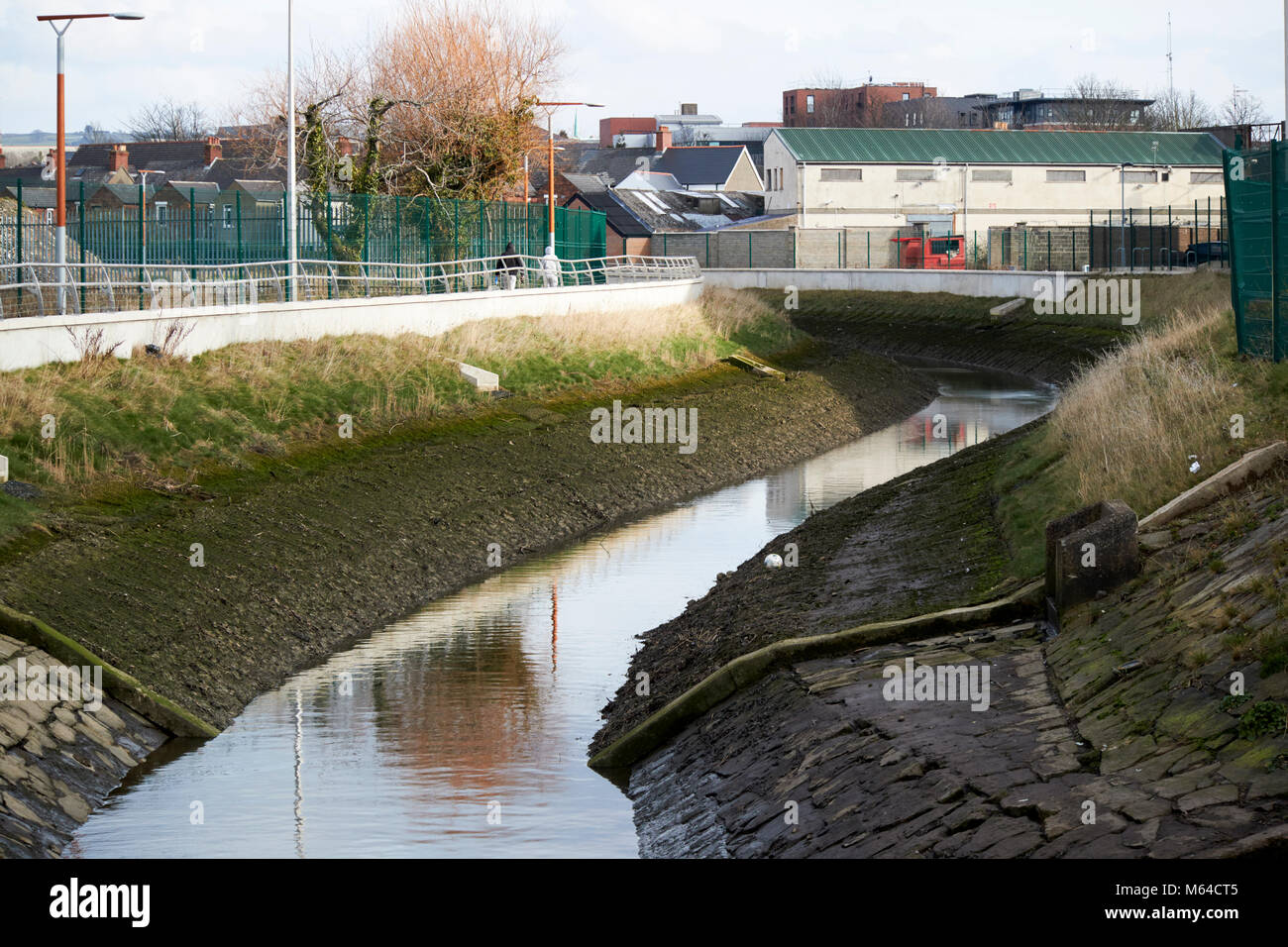 Connswater river greenway est l'Irlande du Nord Belfast réaménagement uk Banque D'Images