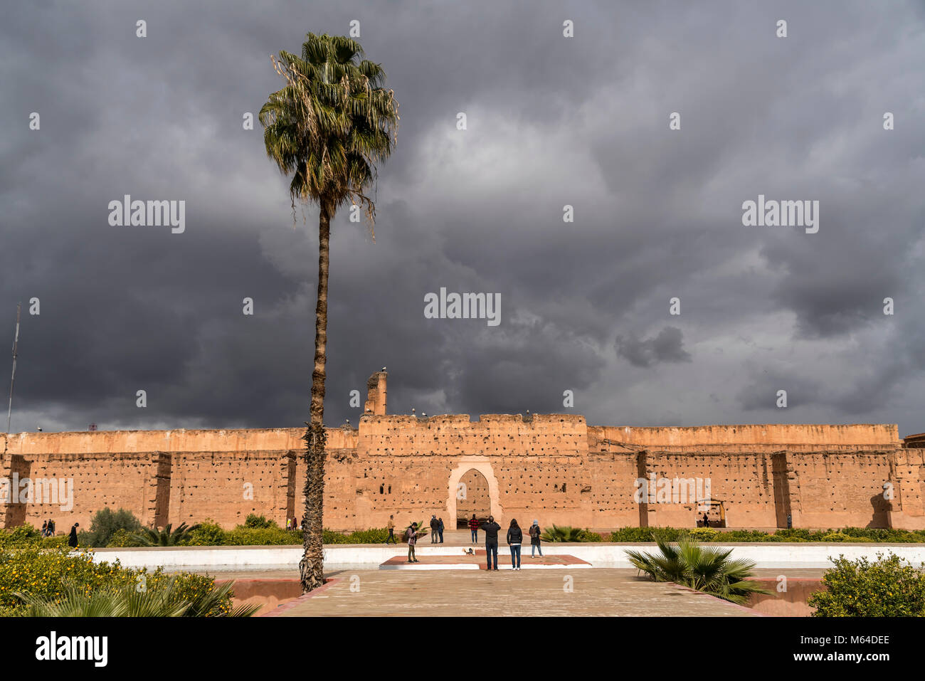 Ruinen des Palais El Badi, Marrakech, Königreich Marokko, Afrika | Palais El Badi ruines, Marrakech, Royaume du Maroc, l'Afrique Banque D'Images