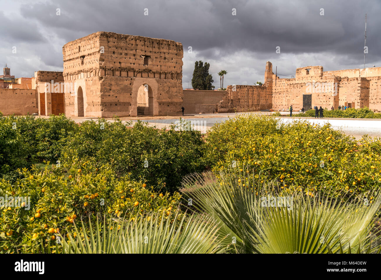 Ruinen des Palais El Badi, Marrakech, Königreich Marokko, Afrika | Palais El Badi ruines, Marrakech, Royaume du Maroc, l'Afrique Banque D'Images
