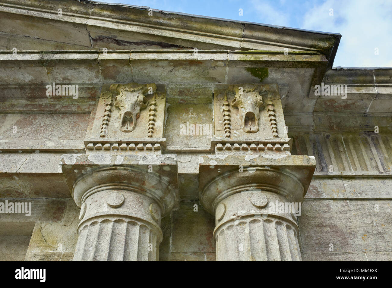 Le Mausolée de Johnstone pour John Johnstone d'Alva à Westerkirk cimetière près de Bentpath, Dumfries et Galloway conçu en1790 par Robert Adam Banque D'Images