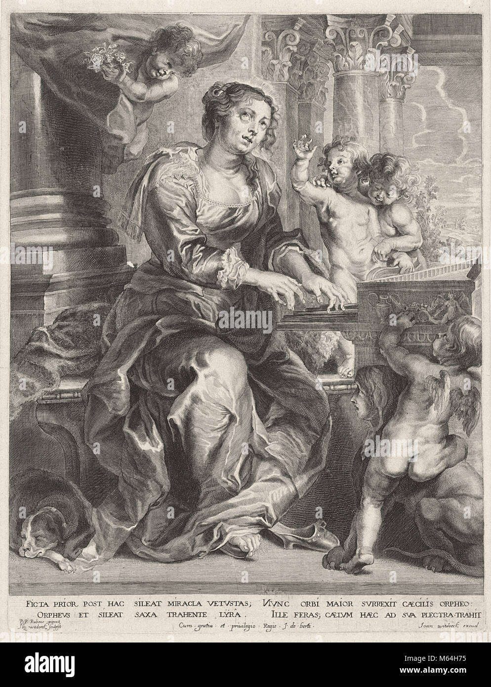 Paulus Ponce - Cecilia de Rome ou de Saint Cecilia Banque D'Images
