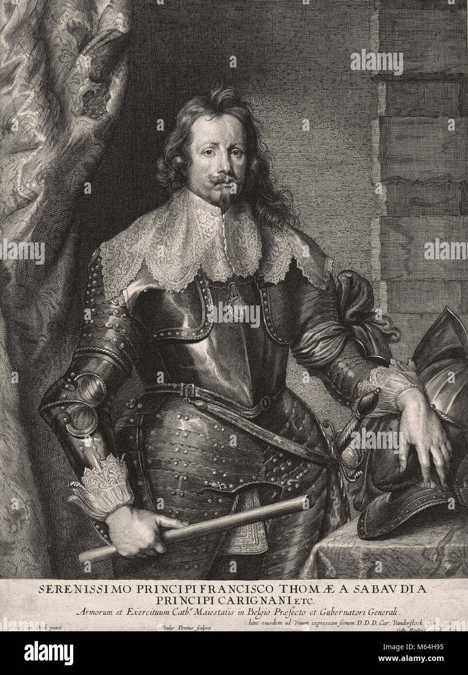 Paulus Ponce - Tommaso Francesco di Savoia Principe di Carignano Banque D'Images