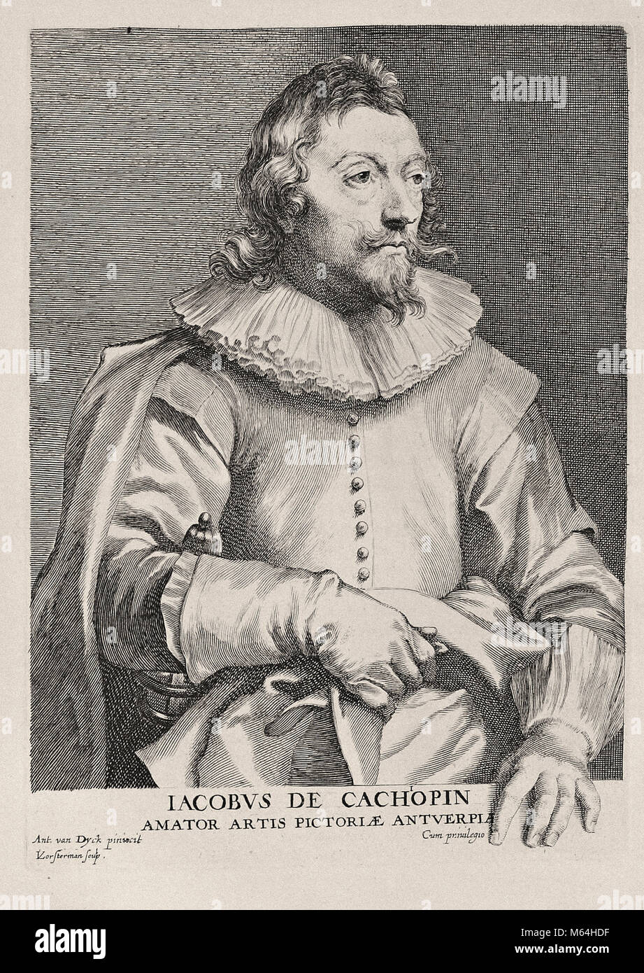 Paulus Ponce après Anthony Van Dyck - Jacob van cachopin Banque D'Images