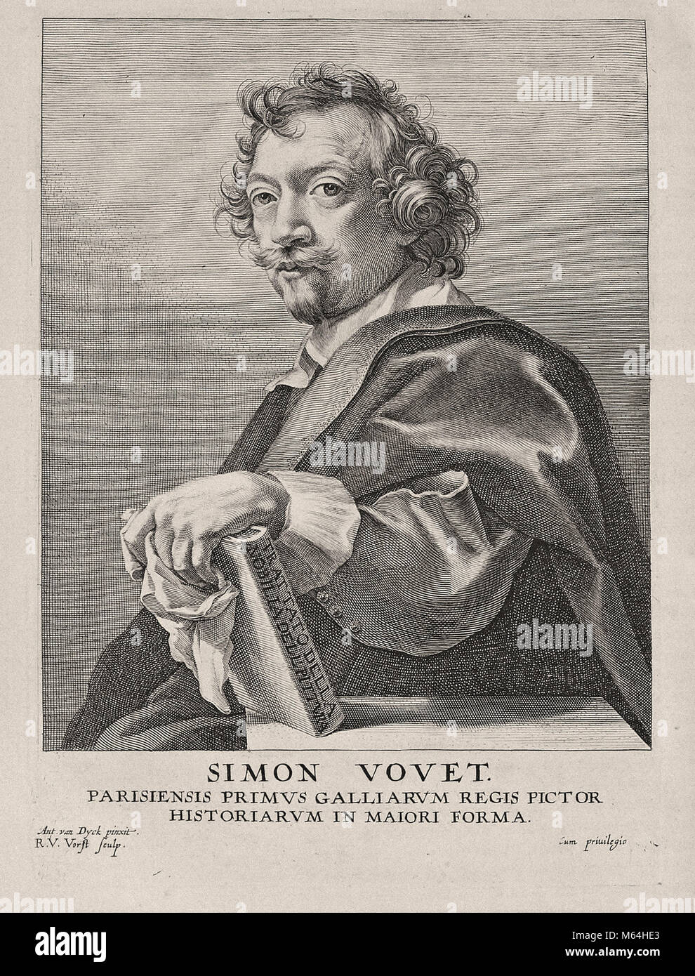 Paulus Ponce après Anthony Van Dyck - Simon Vouet Banque D'Images