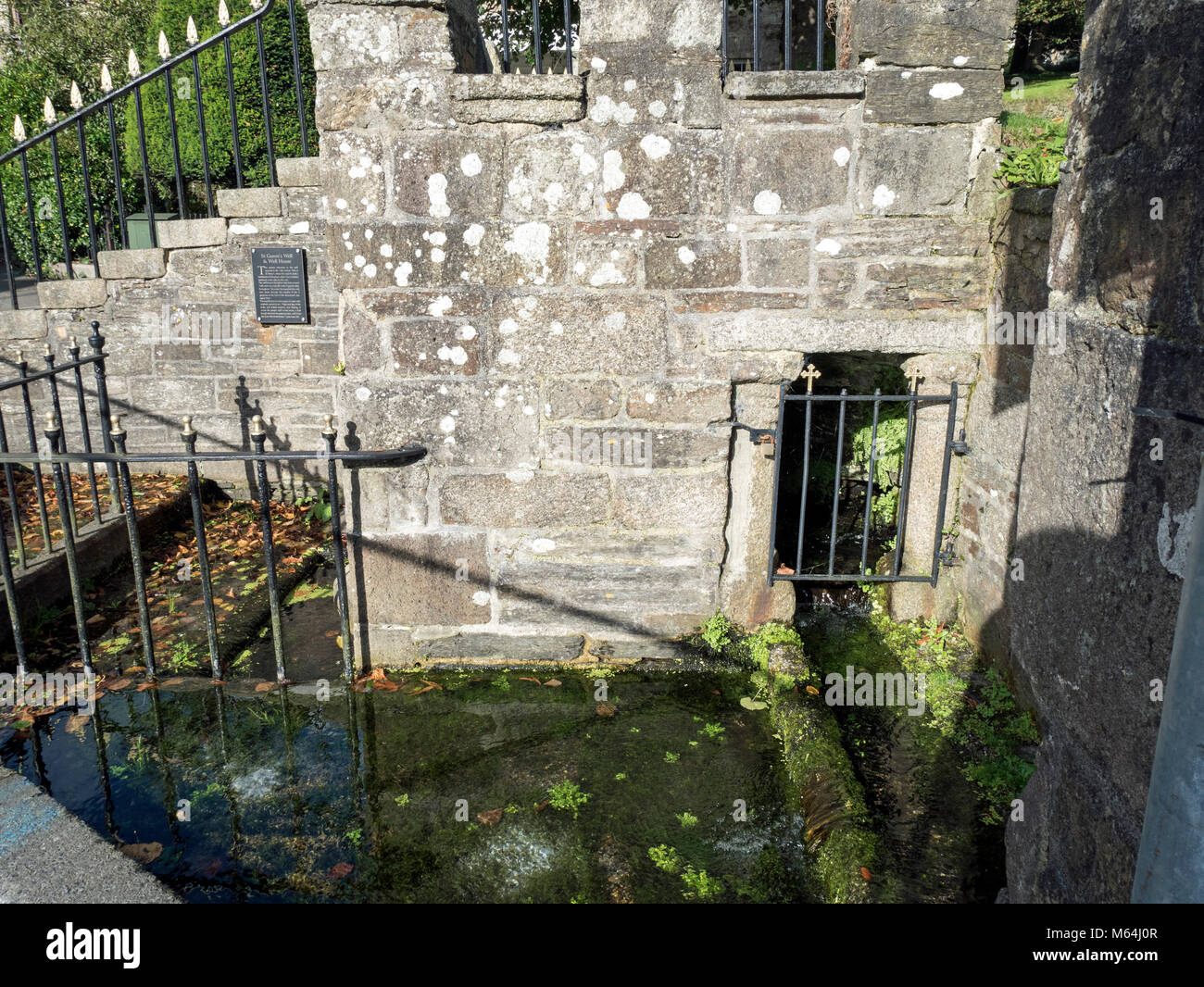 Le puits sacré St Guron, Bodmin, Cornwall Banque D'Images Le puits sacré St Guron, Bodmin, Cornwall Banque D'Images