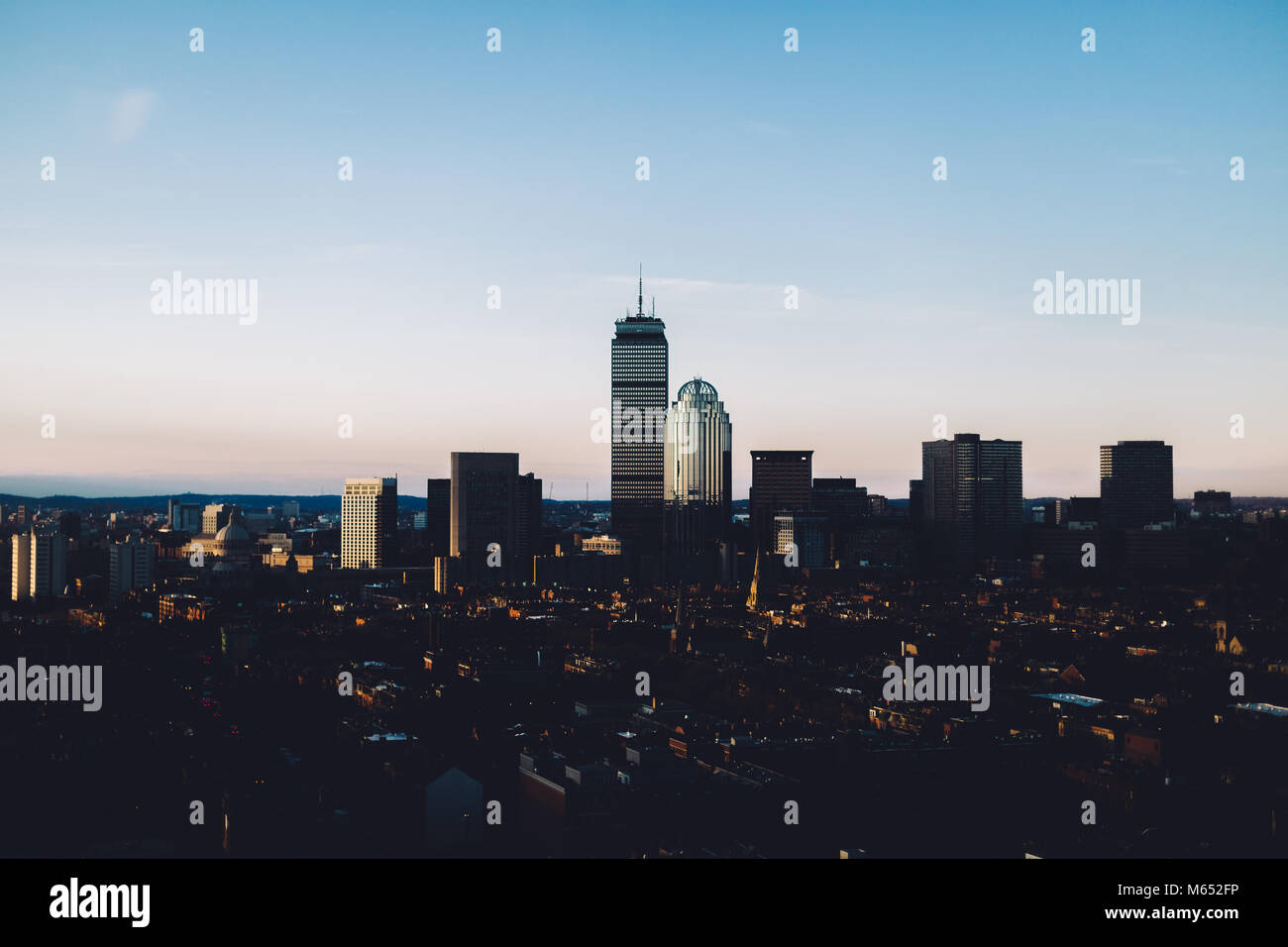 Prudential Boston Back Bay Banque D'Images