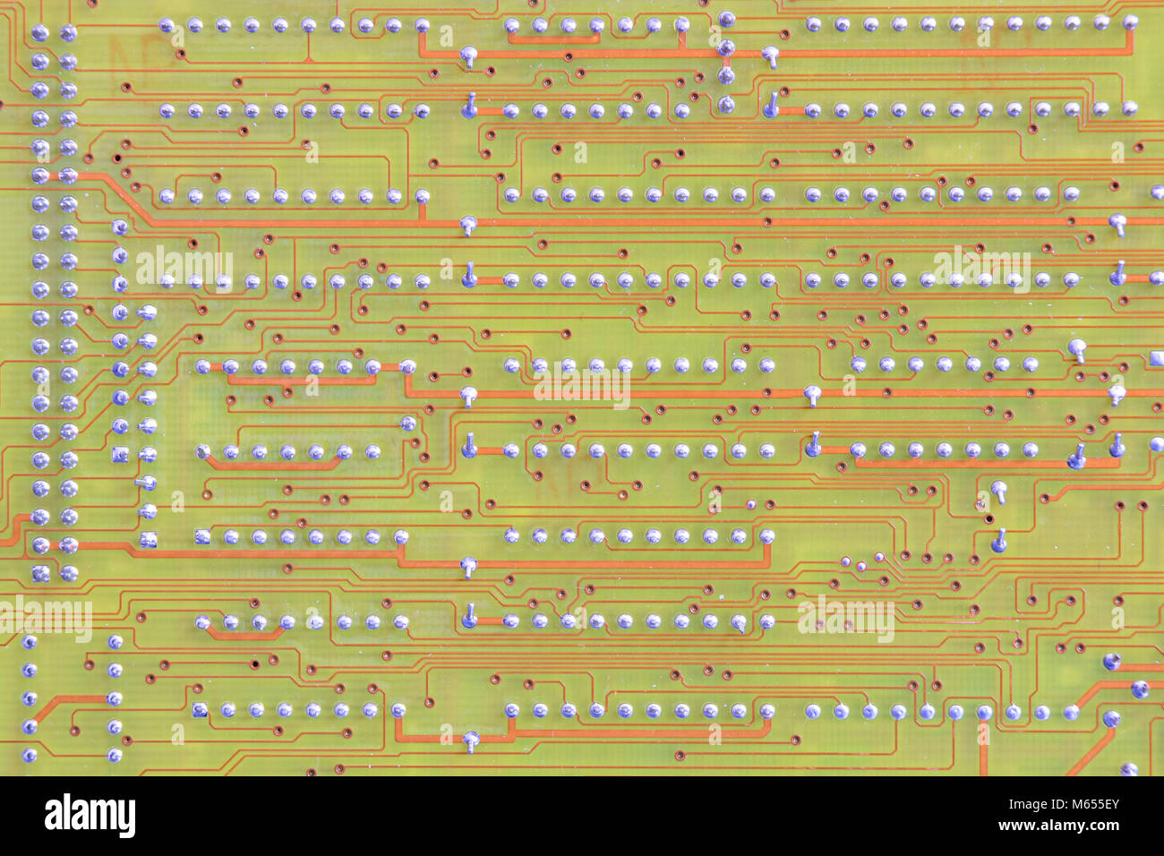 Gros plan d'un circuit électronique Banque D'Images